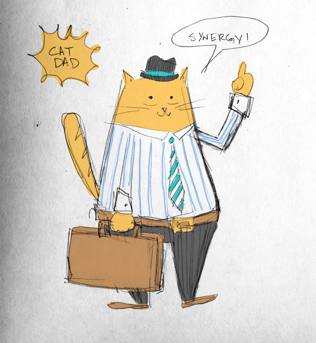 Cat Dad in Color Erika Schnatz