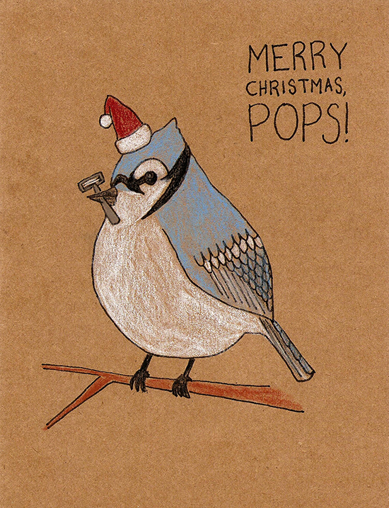 Blue Jay Delivery Card Erika Schnatz