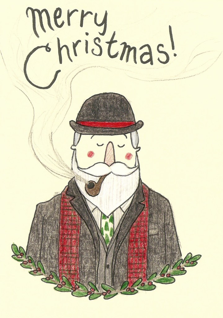 Fashion Santa Card Erika Schnatz