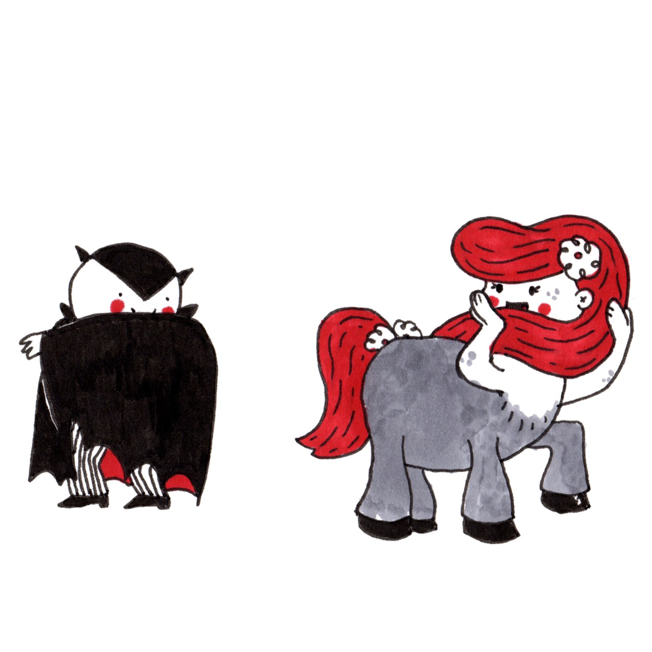 Erika Schnatz - Inktober 07: Shy (2017)