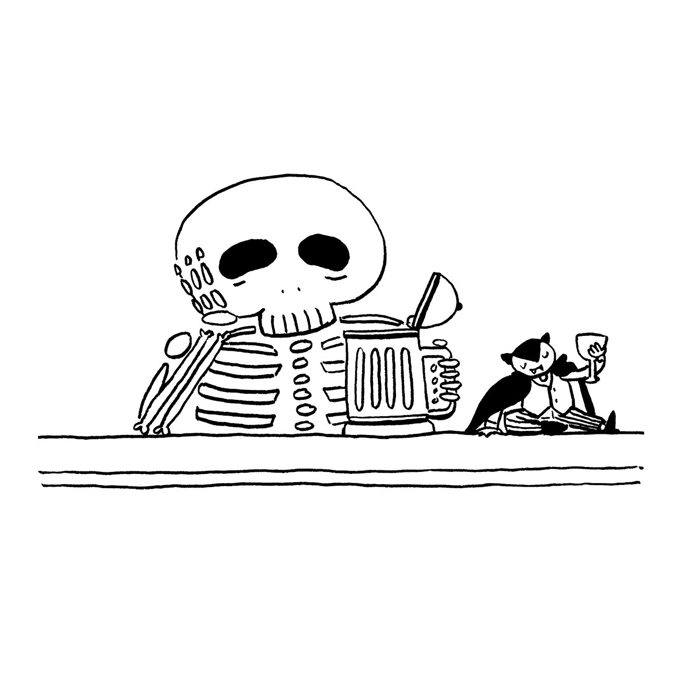 Erika Schnatz - Inktober 07: Skeleton (2018)