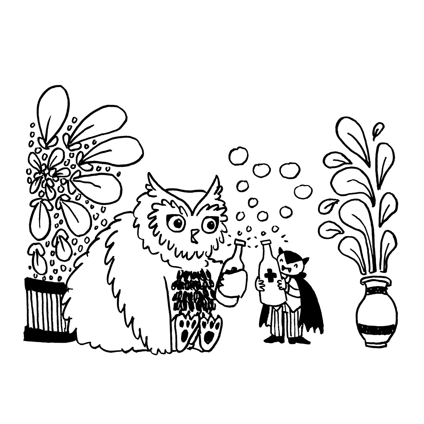 Erika Schnatz - Inktober 18: Owlbear (2018)