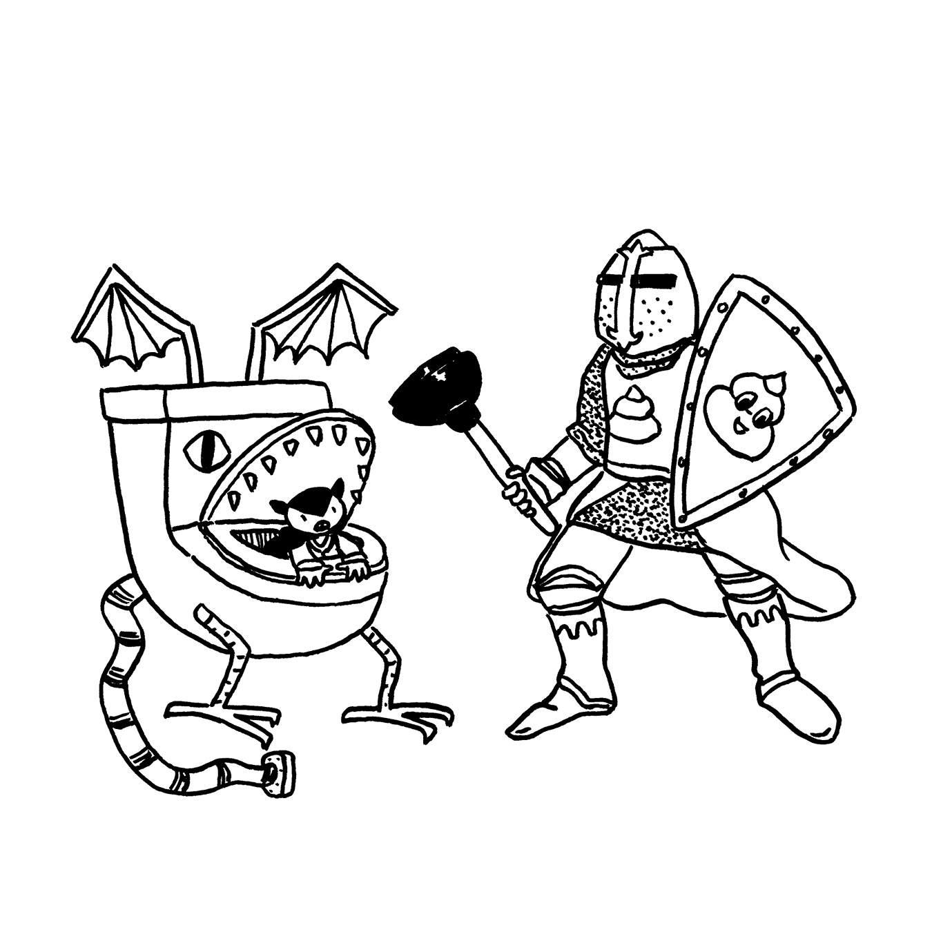 Erika Schnatz - Inktober 21: Knight (2018)