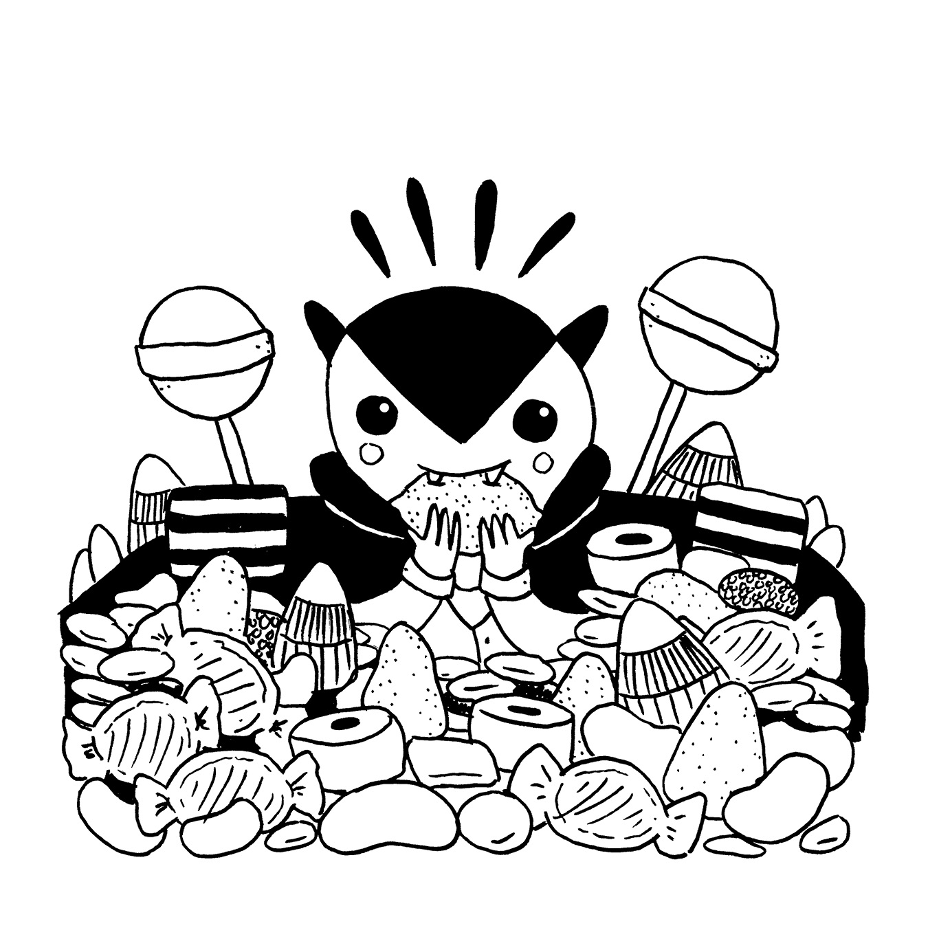 Erika Schnatz - Inktober 30: Candy Bowl (2018)