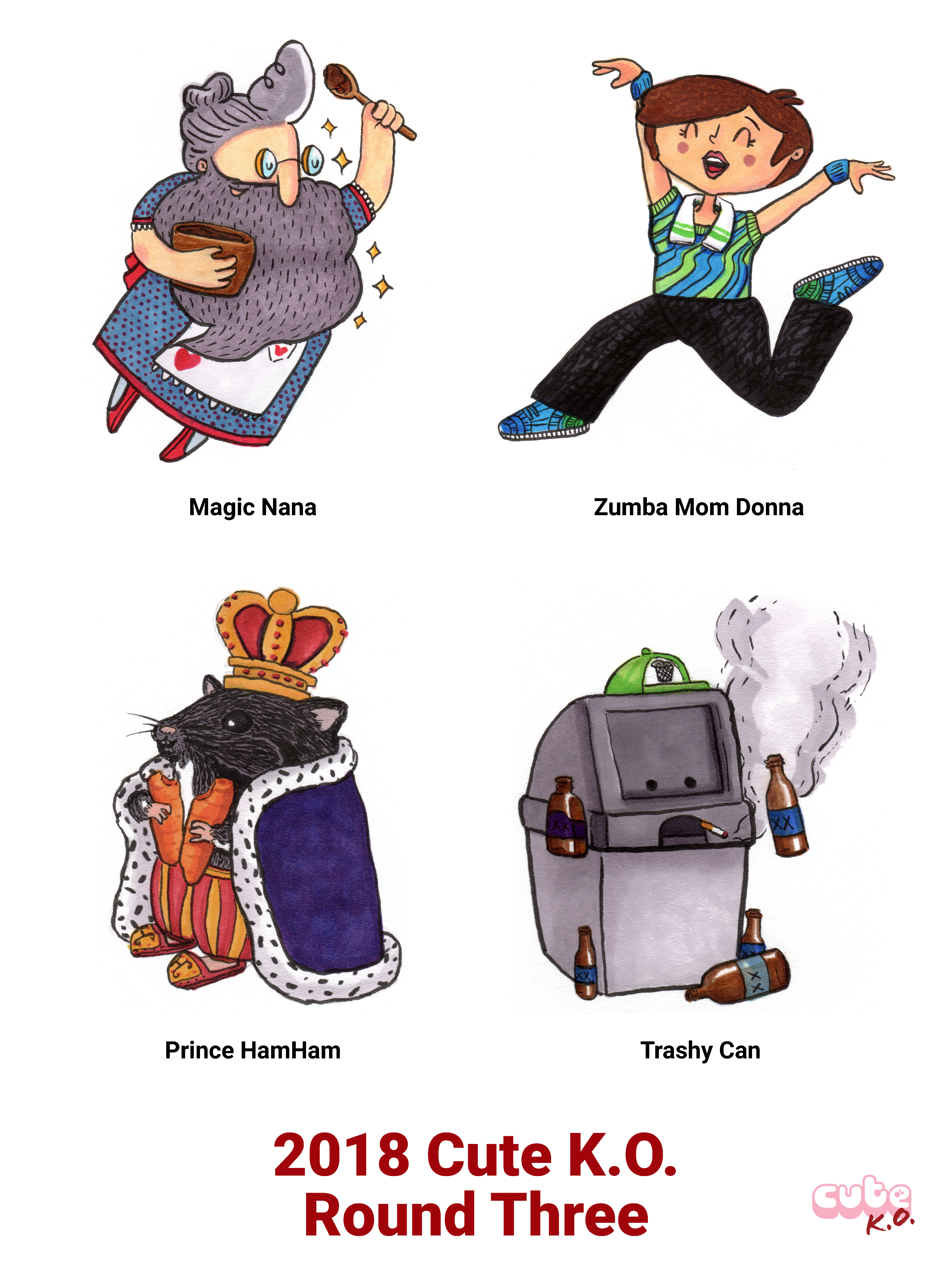 Cute K.O. 2018 Round Three